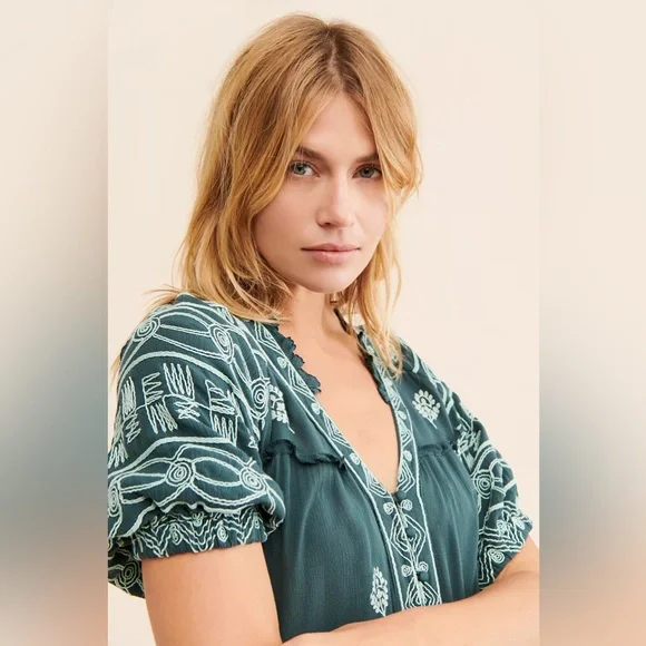 Free People Riley Embroidered Maxi Dress - Picture 4 of 4